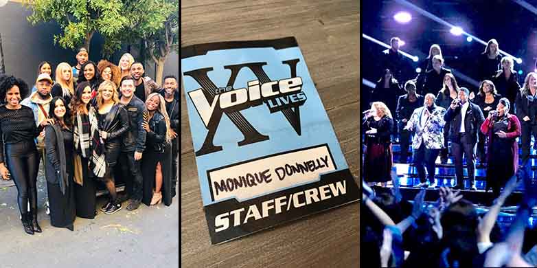Monique Donnelly Sings Vocals for The Voice XV